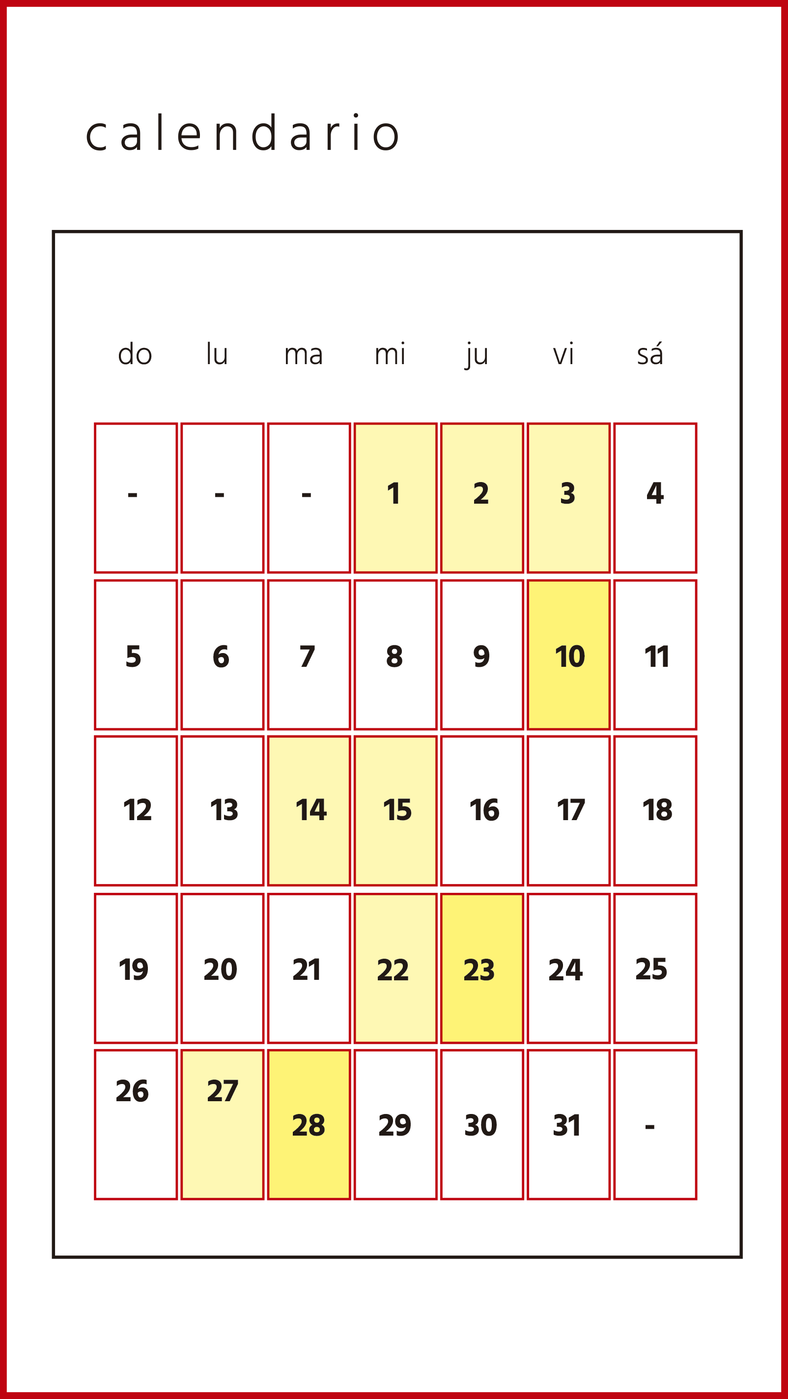 calendario