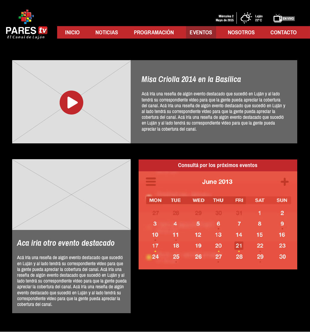 Propuesta para Home - ParesTV