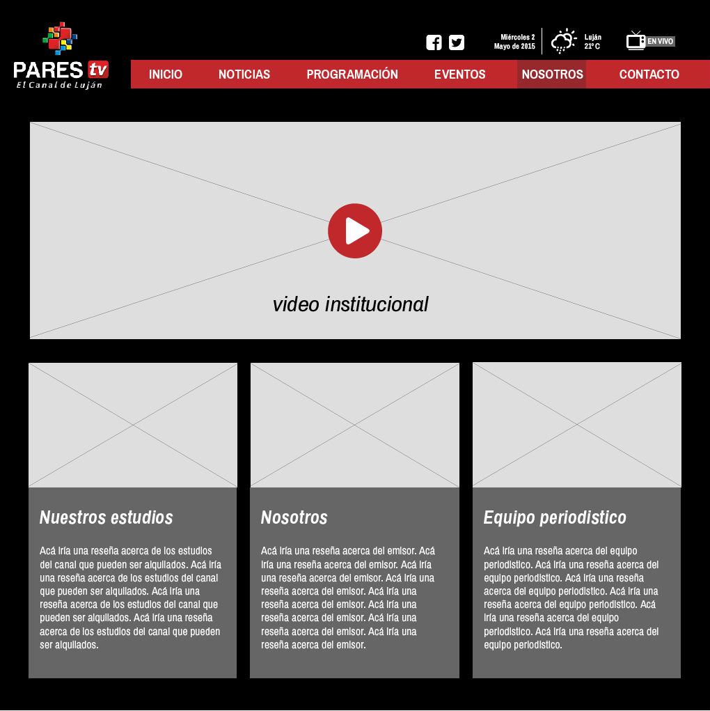 Propuesta para Home - ParesTV