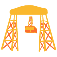 ilustración del puente transbordador