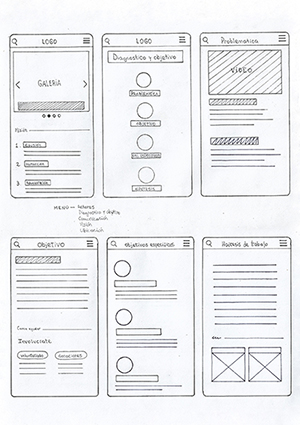 Boceto de la alumna Victoria Aljanati