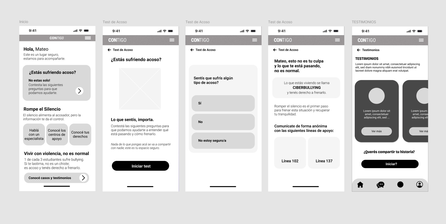 Pantalla de pre-entrega 1