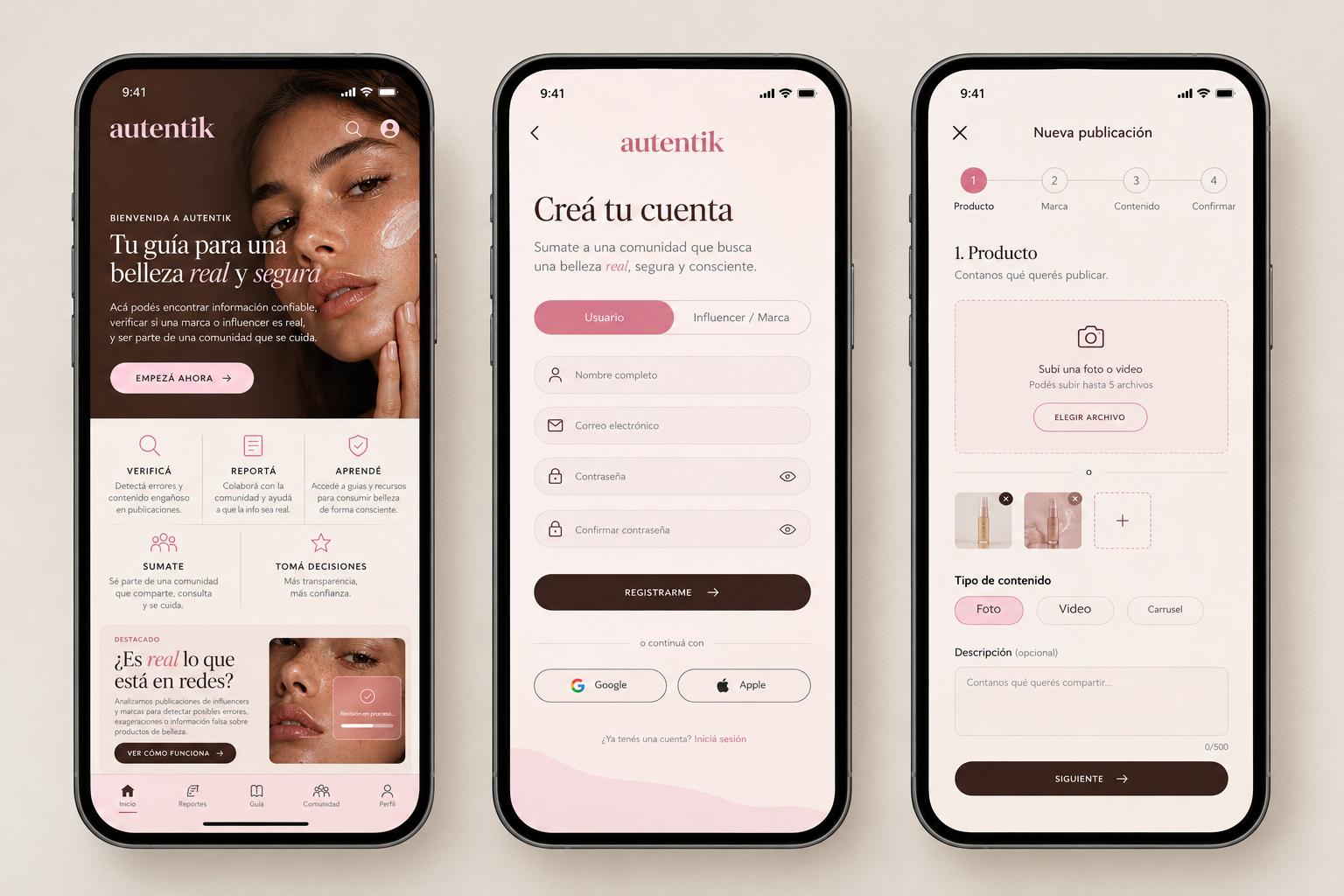 Prototipo de la Webapp Autentik