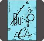 light blue book which title is 'Busco aca'