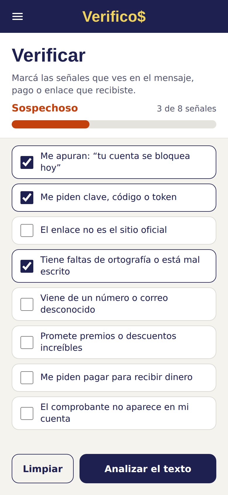 Verificar