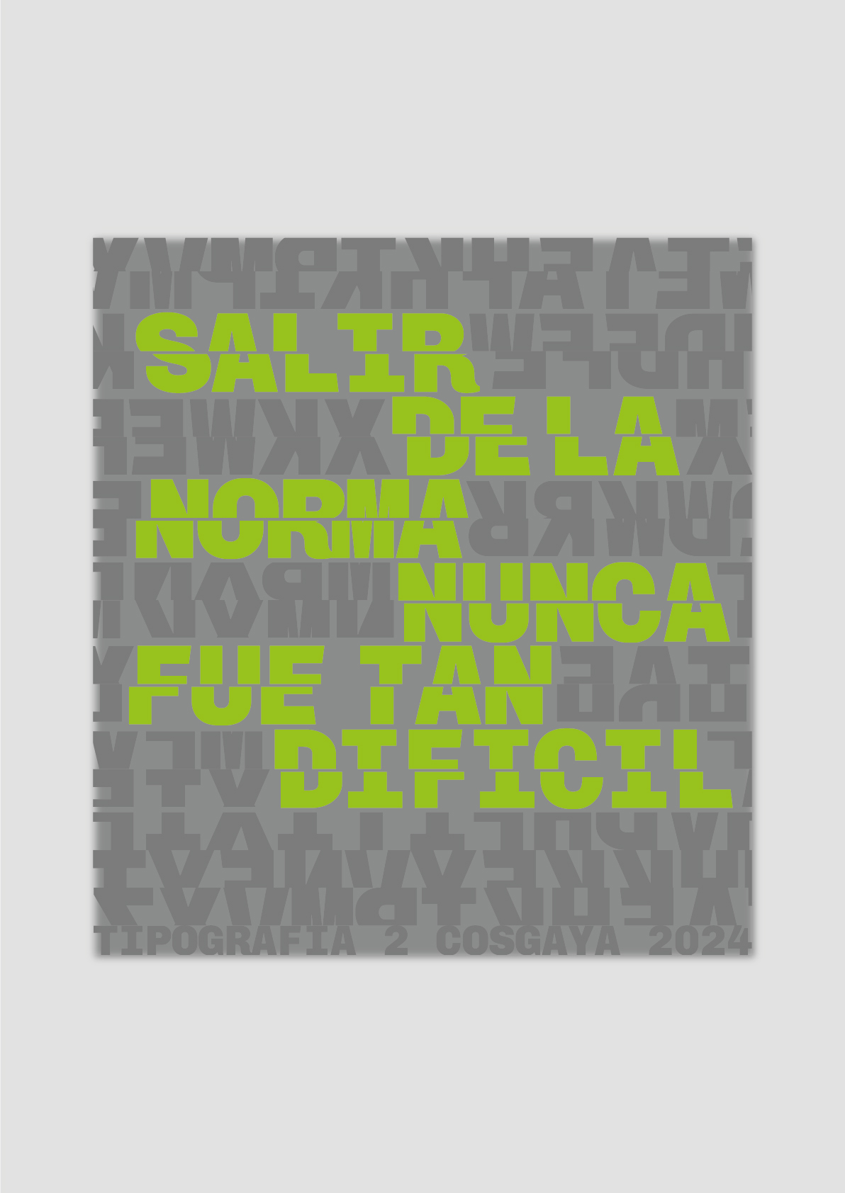 Trabajo de tipografía