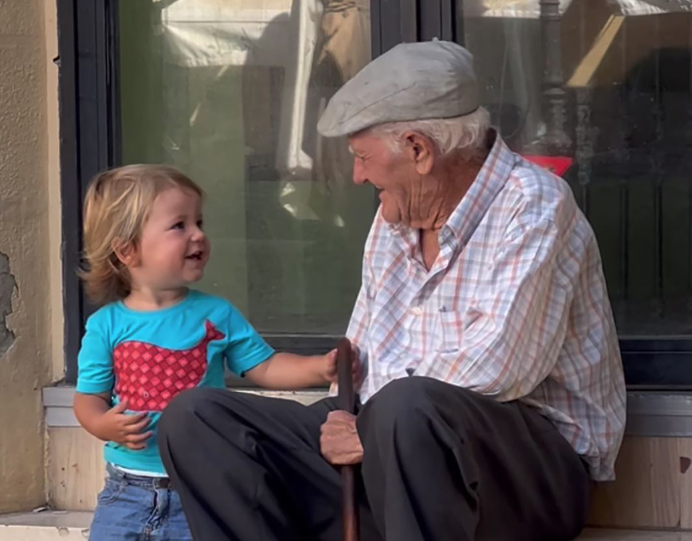 Abuelo y niño en Florida