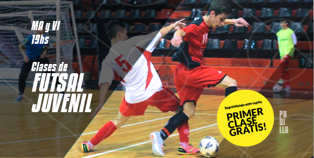 Promo 2 por 1 Clases de los Jueves de 14 a 16 hs futsal infantil