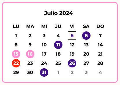 foto calendario